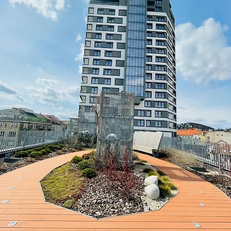 New Luxury Centre With Panoramic View, Free Parking Apartmán Bratislava